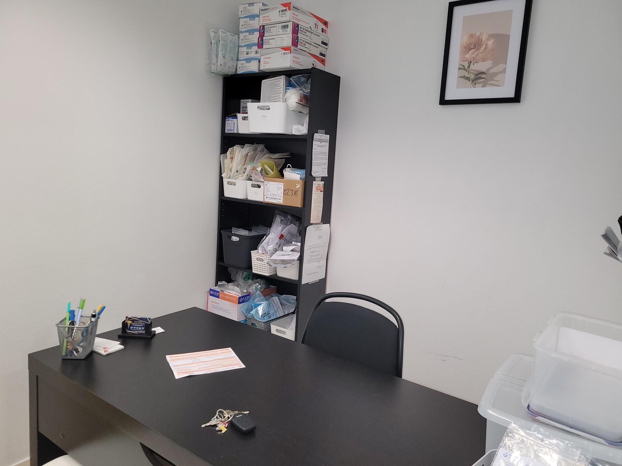 Bureau du cabinet infirmier à Casson – contact Le Corroller & Sébille