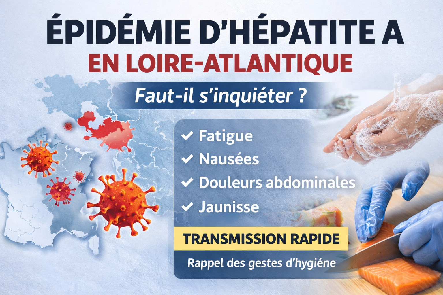 Épidémie d’hépatite A en Loire-Atlantique : faut-il s’inquiéter ?